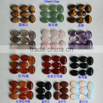 diy oval natural stone beads charm mix styles oval gemstone charms jewelry accessories for wholesale