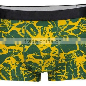 Men sexy pop colorful 3D print cotton boxer shorts briefs