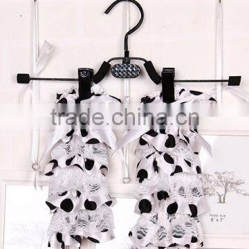 Factory Wholesale Baby Halloween Black and Orange Baby Legging Fashion Lace Leg Warmers photo-2