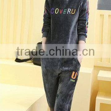 Wholesale Fashional High Quality Gym Eco-friendly Velvet Suits photo-2