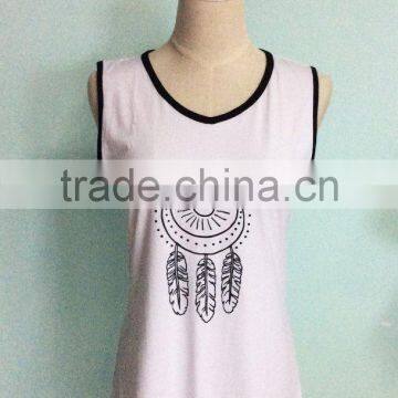 2017 Women Sleeveless Dress Slim Fit OEM Service 100% Cotton Bulk Clothing photo-4