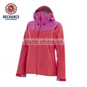YF095 Fashion Softshell Breathable Lady Hooded Jacket photo-3