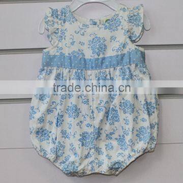 100% Cotton Embroider Woven Romper With Smart photo-4