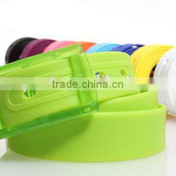 colorful fashion silicone chastity rubber belt