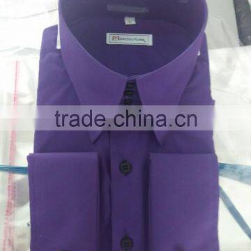 High Collar French Cuff Men Shirts photo-3