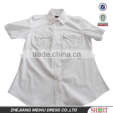 new design pilot uniform shirt fitted blouse dress shirt