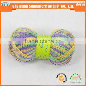 China Knitting Yarns Factory Direct Wholesale Long Space Dyeing Multicolor Yarn, Acrylic Yarn for Sweater photo-3
