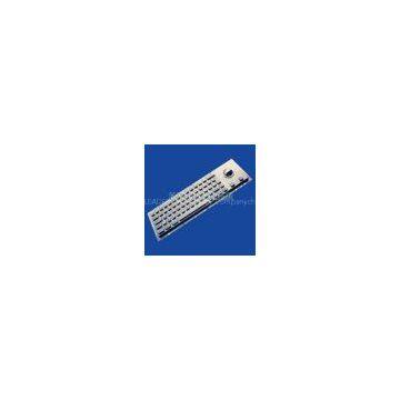 Rugged panel mount Metal key board with trackball meet IP65 MKB-63CA-TB