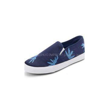 Preppy Chic Women\'\'s Slip-on Palm Leaf BreathableTrainer Shoes