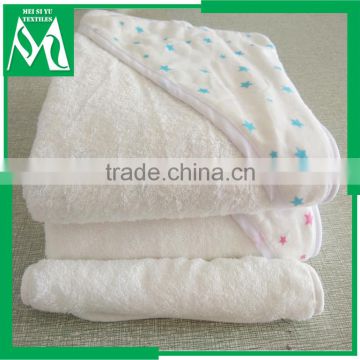 super soft bamboo baby muslin hooded bath towel for girls and boys