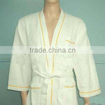 100 cotton waffle spa bath robe