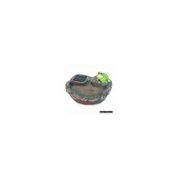 solar frog birdbath/fountain(solar fountain, garden fountain, garden decoration)