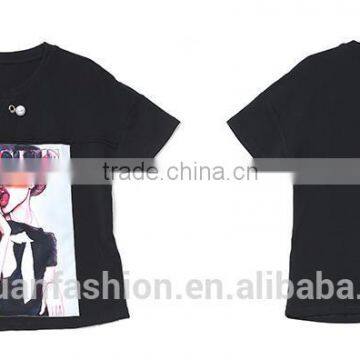 2017 Wholesale High Quality Women t Shirt Custom t Shirt Printing photo-6