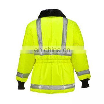 Low temperature resistant cold proof cold room freezer fleece jacket with reflector