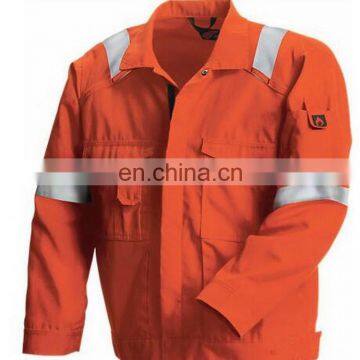 OEM New Style 100%cotton Mens Fire Retardant Work Jacket for Industrial photo-2