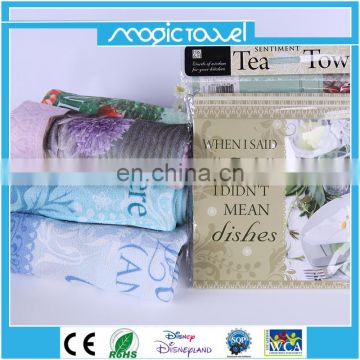 100% polyester soft microfiber hand towels with thermal dye Sublimation printing