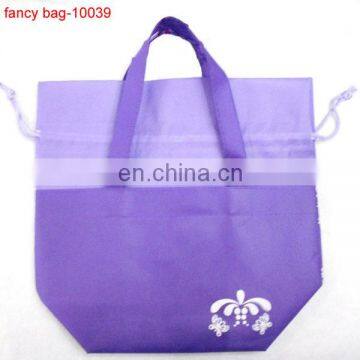 Purple Korea Hot Non Woven Drawstring Bag