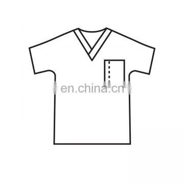 Mens Medical Uniforms Authentic Workwear Unisex Scrub Top