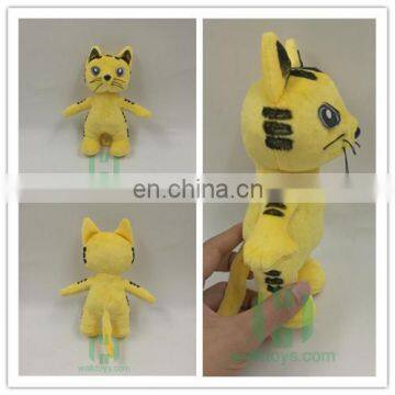 HI CE 2017 Customized yellow tiger plush toy for kids