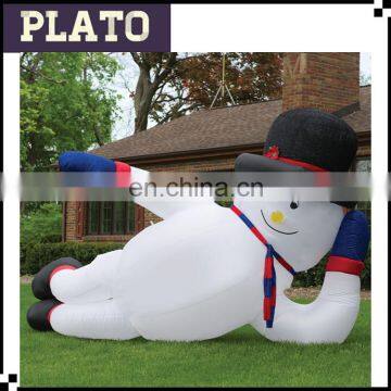 Outdoor inflatable christmas snowman for decoration