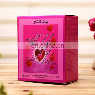 Eco-friendly Custom Logo Printing Perfume Packaging Foldable Paper Box With Coloring Printing