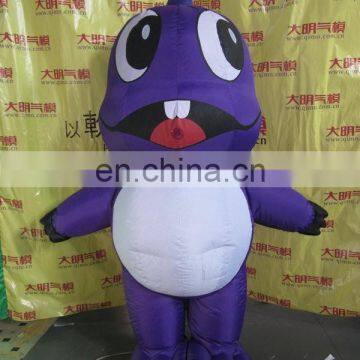 new style popular cute inflatable cartoon characters costume of turtle