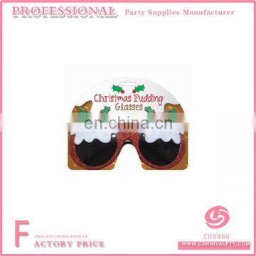 CHRISTMAS NOVELTY XMAS PUDDING GLASSES