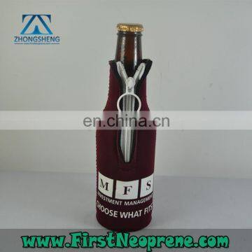 2014 New Models 3mm Thick Neoprene Bottle Holder with zipper