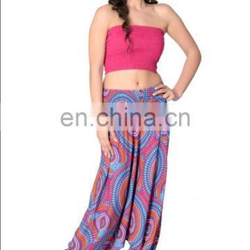 Round design low waist girls designer trousers loose trousers indian girls trousers