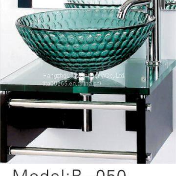 simple glass wash basin with Single Hole