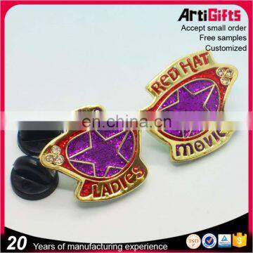 Artigifts High quality metal glasses lapel pin