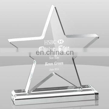 Best Selling Five-pointed Star Style Acrylic Trophy Acrylic Trophy Design