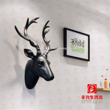 Creative Nordic Style Retro Simulation Animal Deer Head Wall Hanging Decorations Indoor Crafts Decoration Wholesale Market photo-4