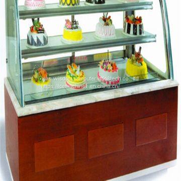 Countertop Chilled Display Arc Glass Marble Cabinet