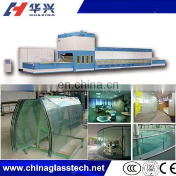 CE/ISO approved automatic flat/curved glass toughening machine for sale