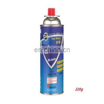 Professional Industrial Bbq Grill Gas Jet Nozzle Butane Gas Cartridge With CRV