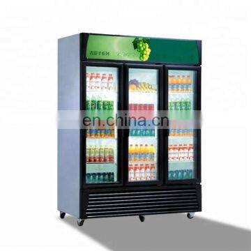 Glass Door Upright Popsicle Display Fridge