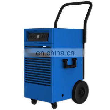 50L air dryer humidity removing low noise commercial dehumidifier with big wheels