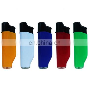 High quality soild color butane gas plastic electronic lighter