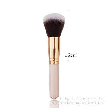 New High Quality Customized Portable Makeup Brush Powder Brush Foundation Brush OEM Blush Brush photo-3