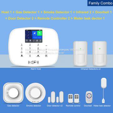 high quality 3g 433mhz Wireless wifi +gsm home security alarm system with ip camera support android/IOS app