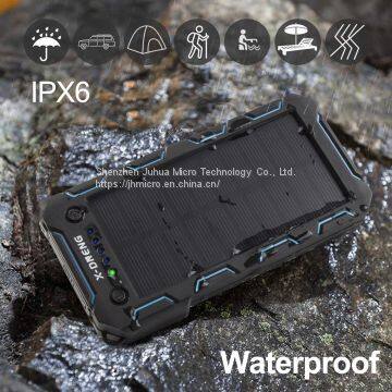 Portable Solar Panel Charger 12000mah Waterproof Solar Power Bank for Hiking photo-5