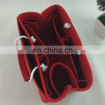 100% Polyester Felt Cosmetic Makeup Bags New Style Large Purse Organizer Insert photo-5