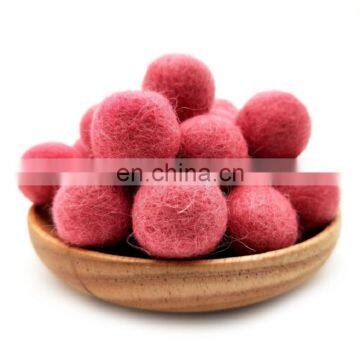 Wall Hanging Craft Colorful Felt Ball With Customized Logo Printed photo-5