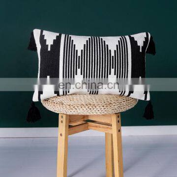 Wholesale Decorative Throw Pillow Cushion Cover Cotton Thread Woven Printed Pillow Cases photo-2