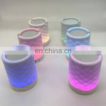 Night Light With Bluetooth Speaker Portable Wireless TF Card Touch Control Color LED Bedside Table Lamp photo-4