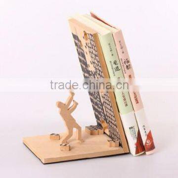 Custom logo and color wooden book holder,wood holder for books