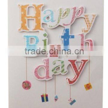 Global Regional Feature Cheapest Price 3d New Design Paper Material Happy Birthday Greeting Card