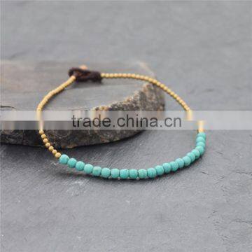 Wax Cord Bracelets Jewelry of Beads Tredn 2016 XE09-0183