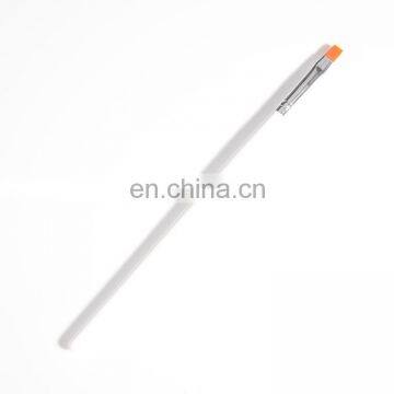 Transparent Acrylic Handle With Green Glitters Flat Nail Art Brush Pen photo-3